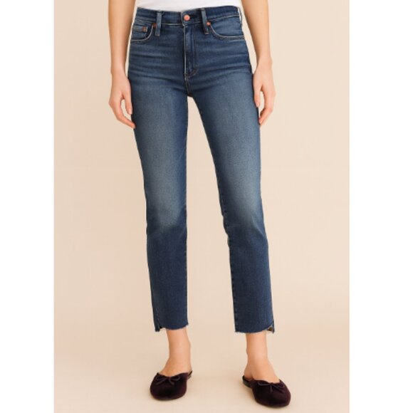 Mother SZ 25/2 The Insider Crop Step Fray Jeans Home Movies Wash Raw Hem - Picture 1 of 10